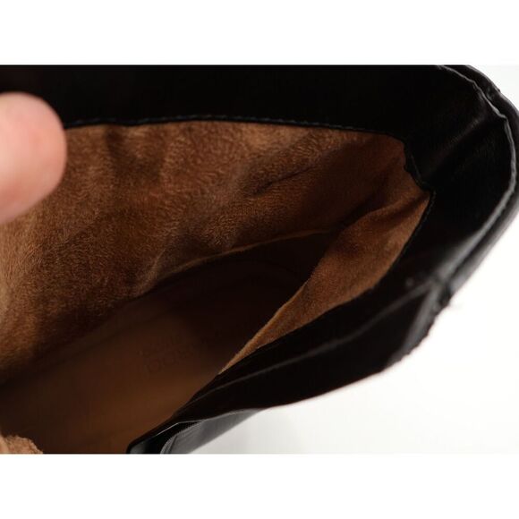 Bernardo Nola Womens Bootie Sz 10 M Block Heel Black Antique Calf Leather Boots - Picture 8 of 13